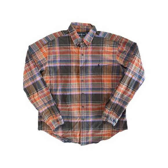 Ralph Lauren Men’s Classic Fit Plaid Button Down Shirt Large Multicolor - Picture 1 of 9